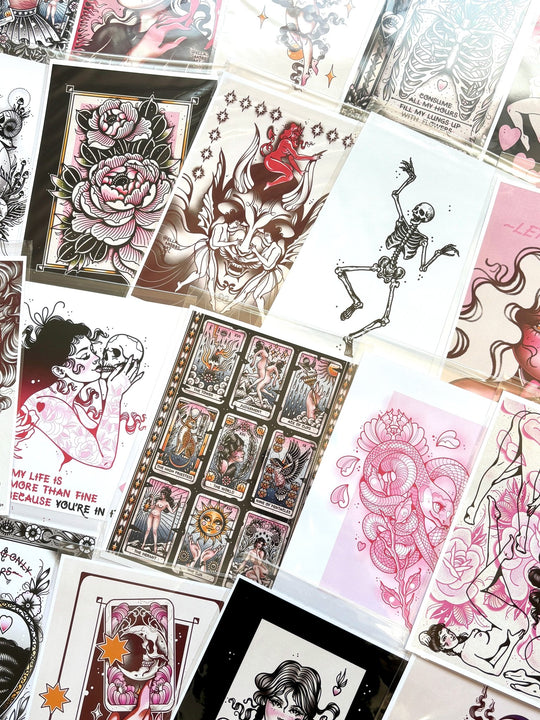 SALE A5 Lucky Dip Prints (8) - EllaMobbs