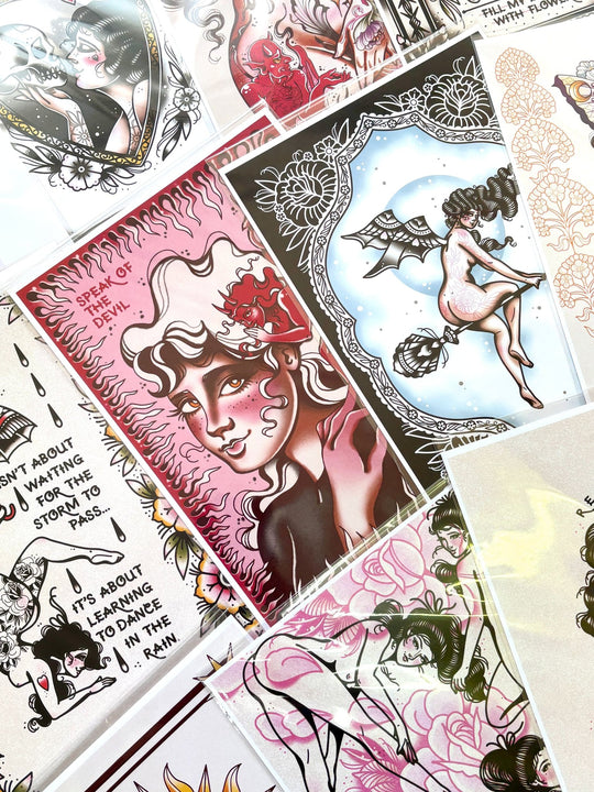 SALE A5 Lucky Dip Prints (8) - EllaMobbs