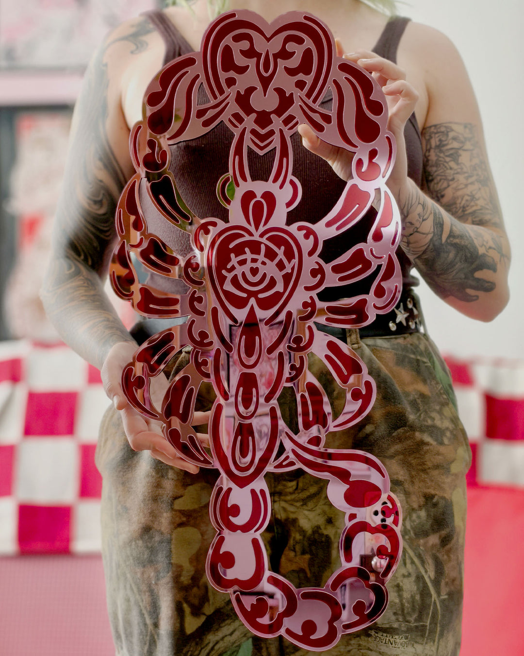 Scorpion Wall Hanging (Pink)