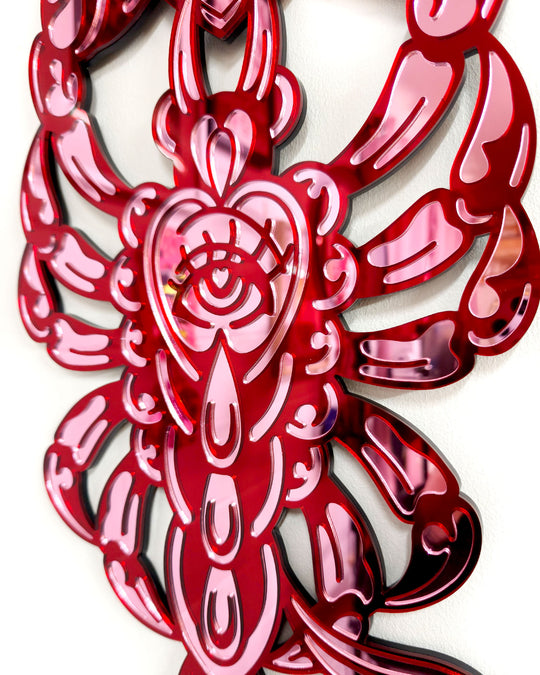 Scorpion Wall Hanging (Red)