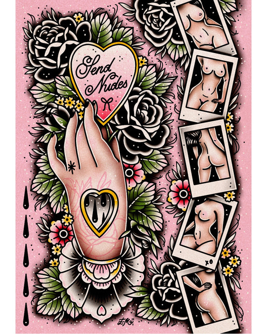 Send Nudes Print - EllaMobbs