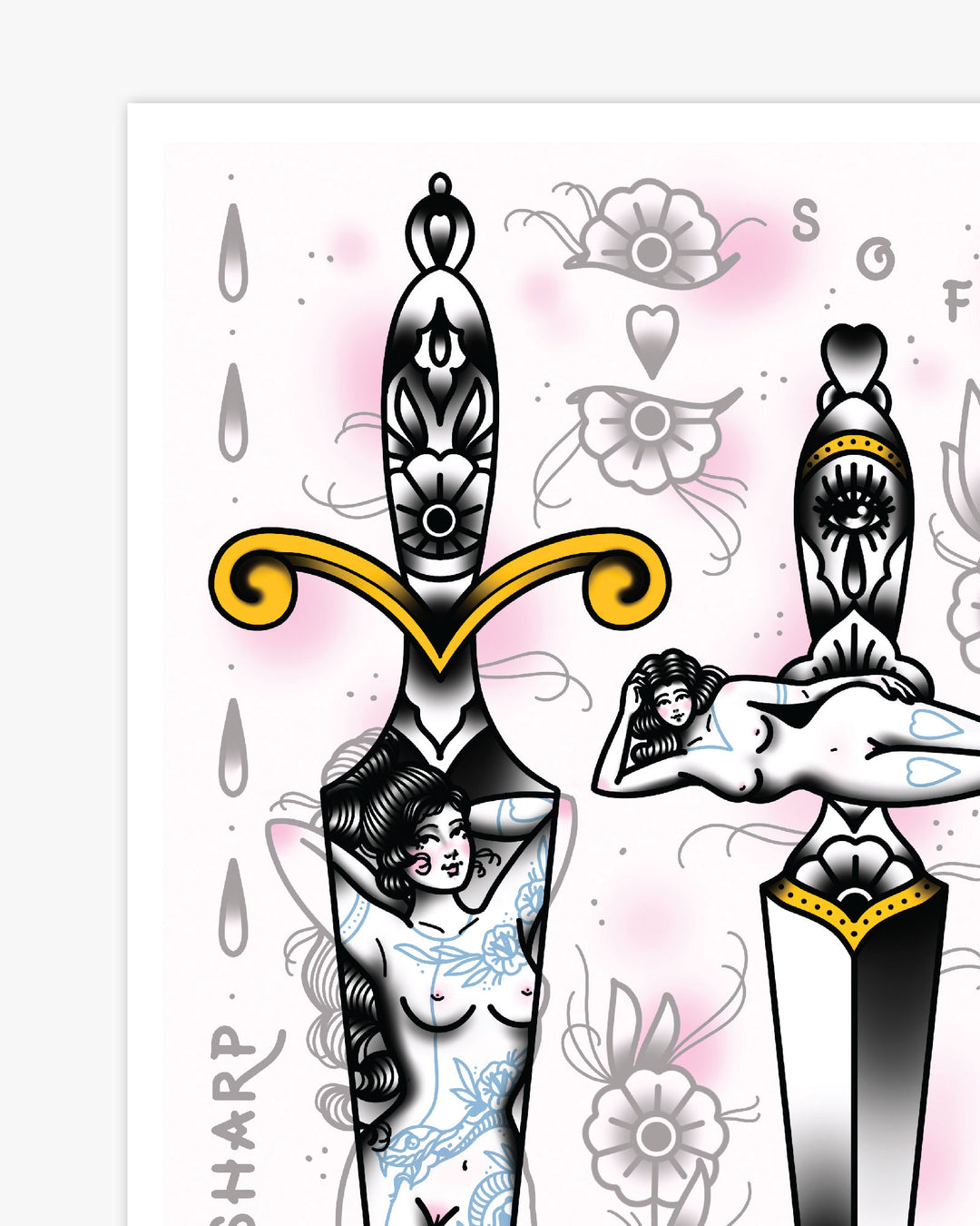 Sharp Ladies Print