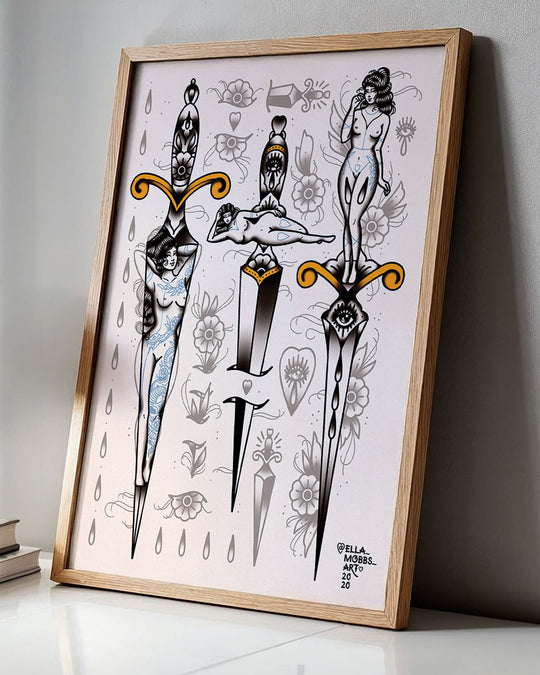 Sharp Ladies Print