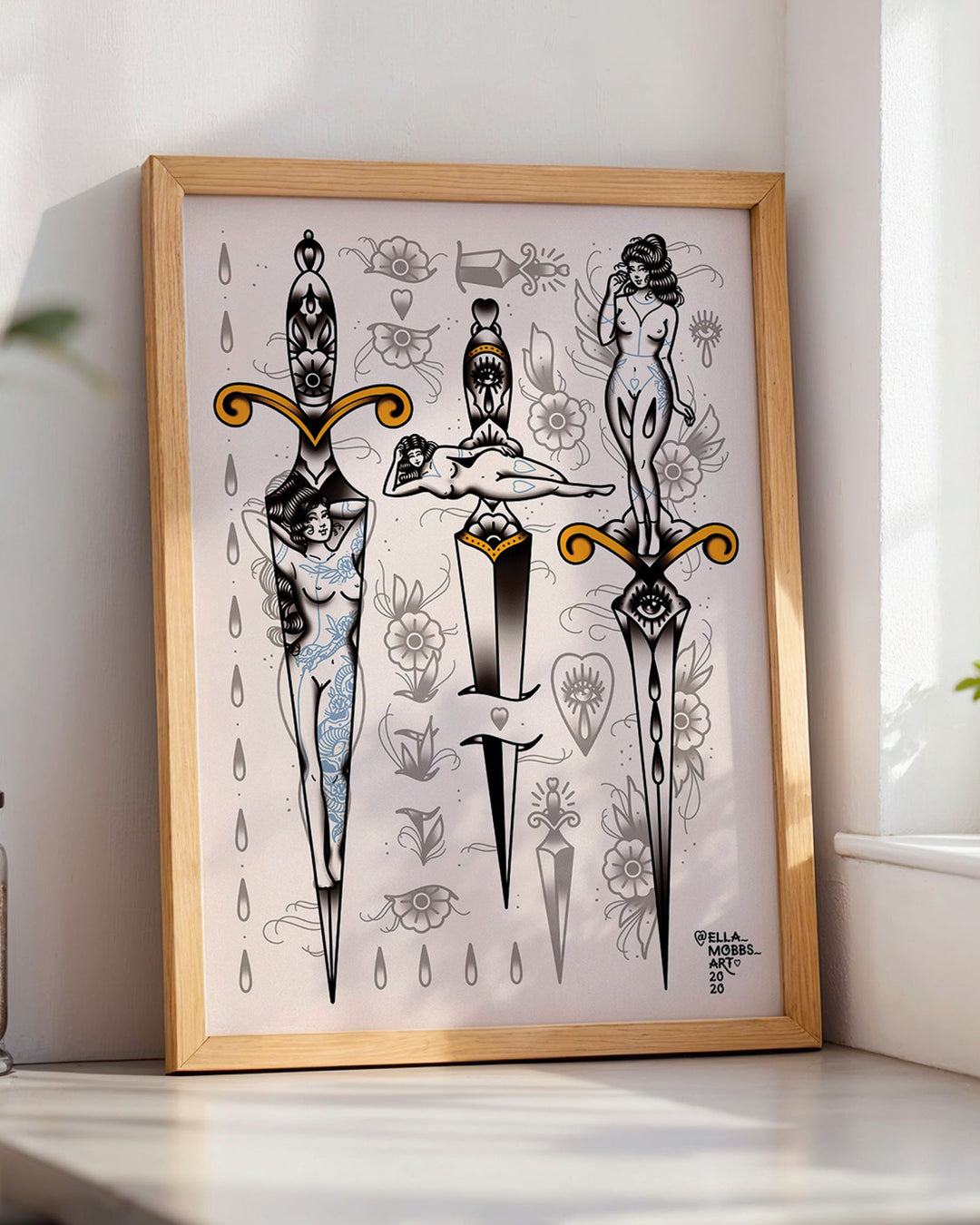 Sharp Ladies Print
