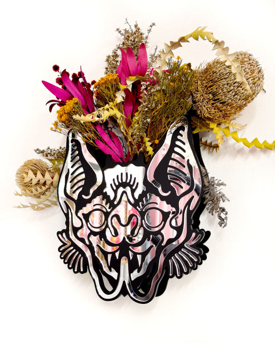Bat Vase (Silver)