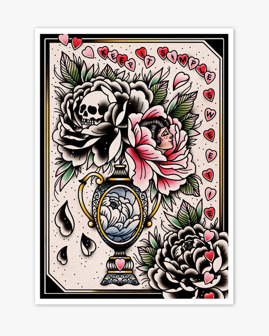 Simple Vase Print - Ella Mobbs