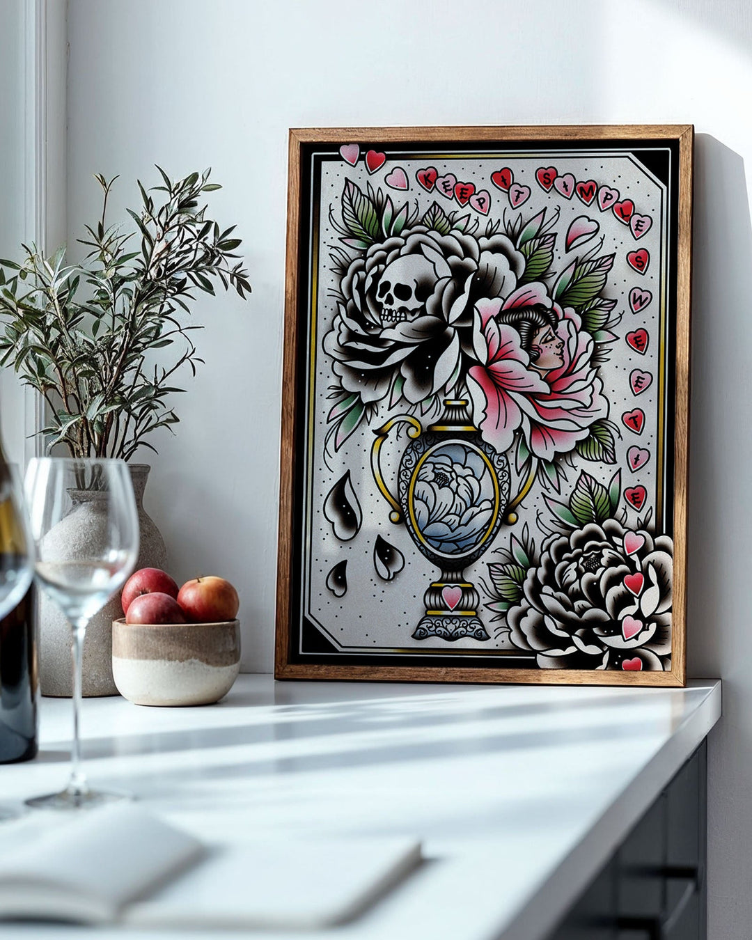 Simple Vase Print - Ella Mobbs