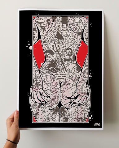 Simpsons Butt Print
