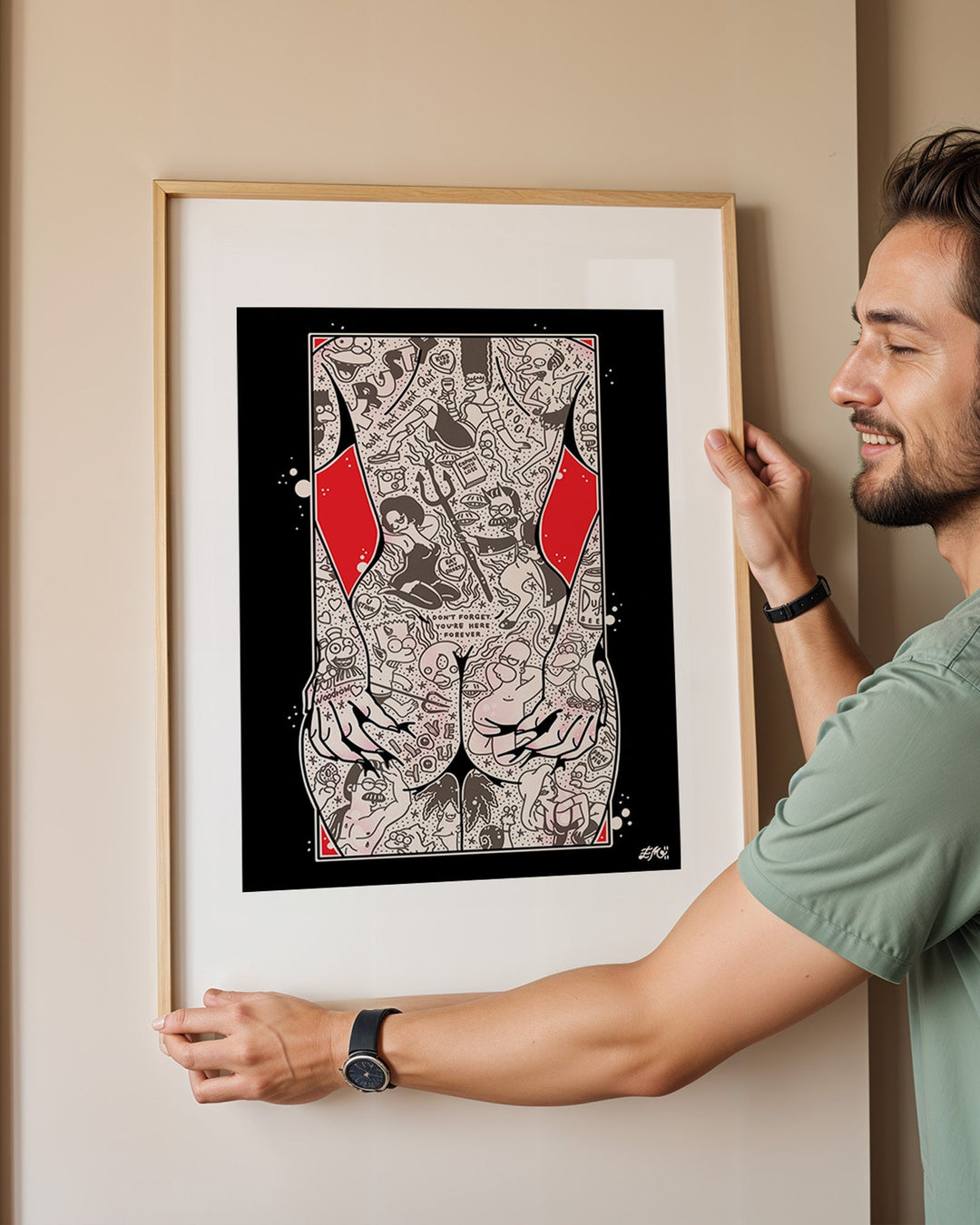 Simpsons Butt Print - Ella Mobbs