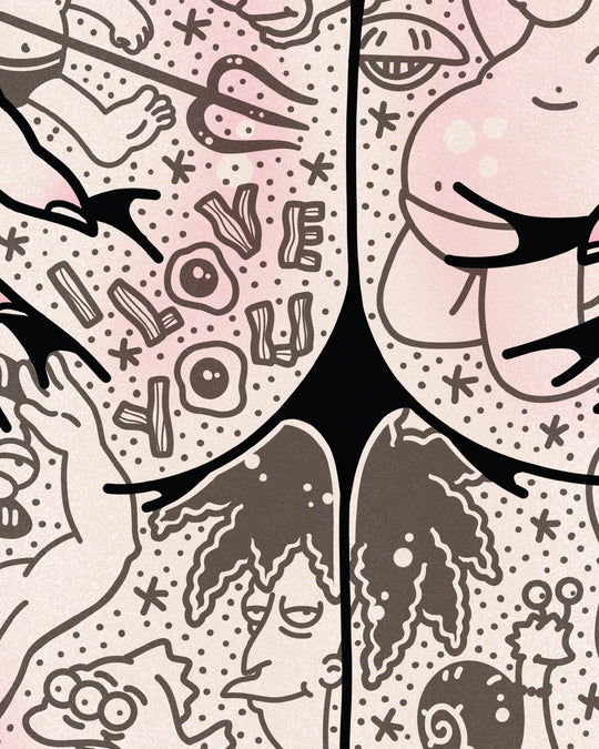 Simpsons Butt Print - Ella Mobbs