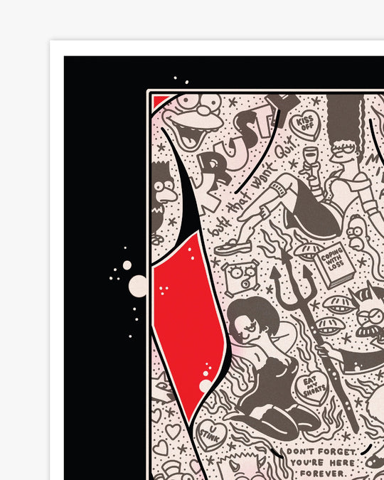 Simpsons Butt Print - Ella Mobbs