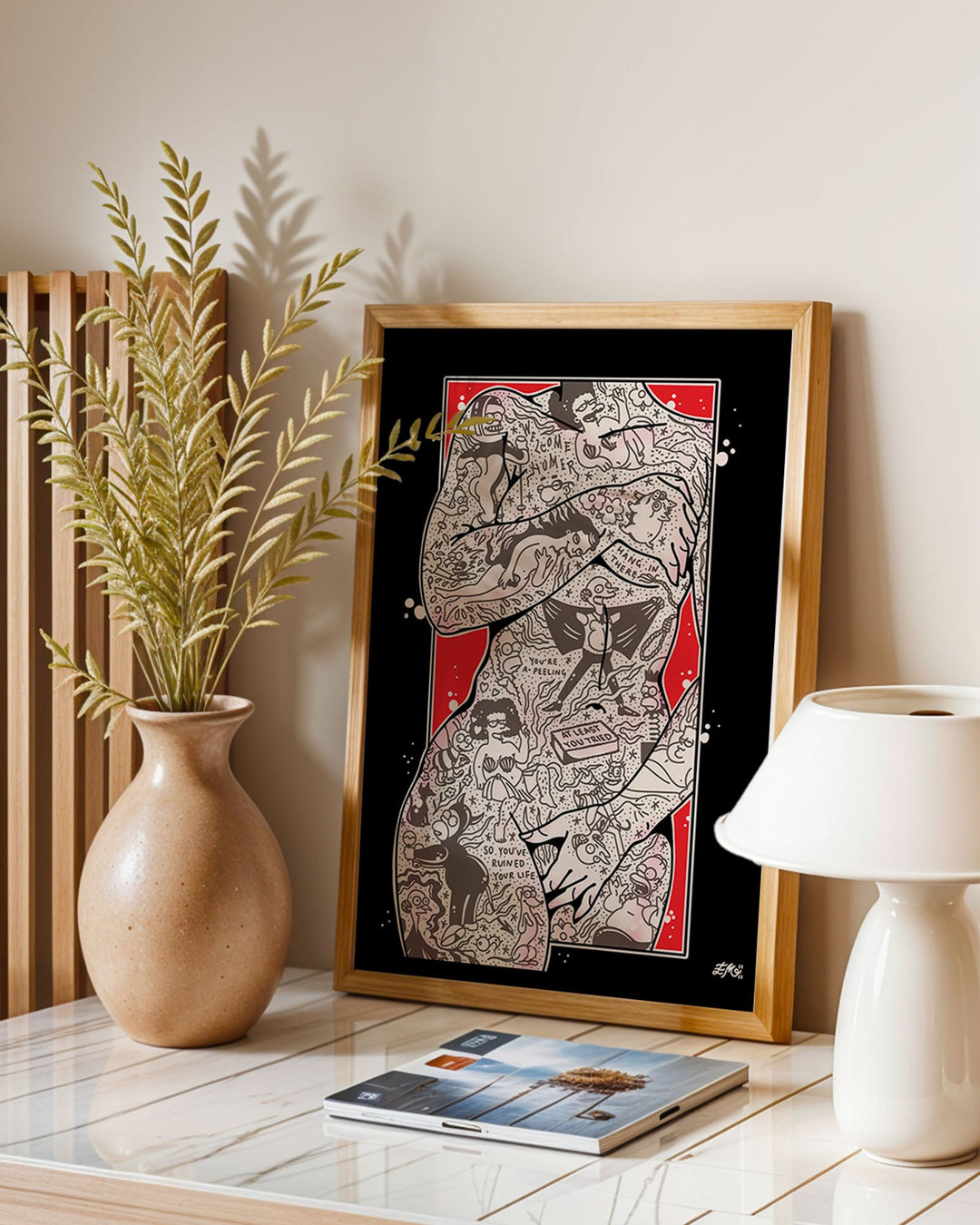 Simpsons Torso Print - Ella Mobbs