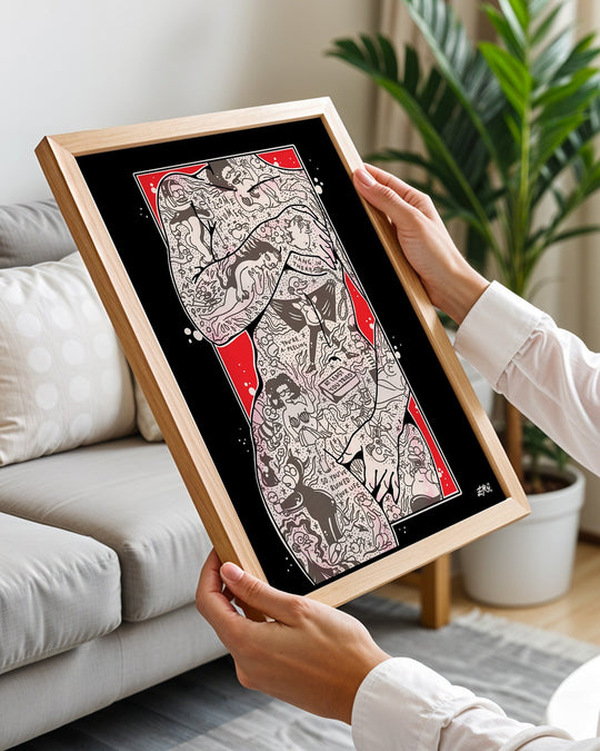 Simpsons Torso Print - Ella Mobbs