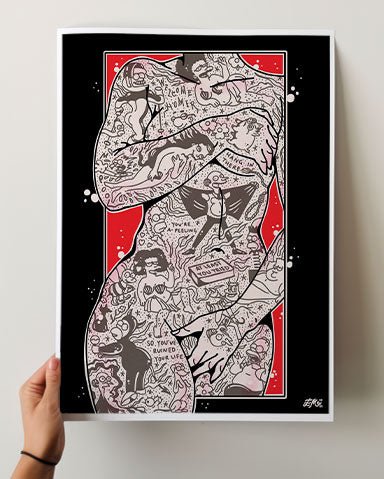 Simpsons Torso Print - Ella Mobbs