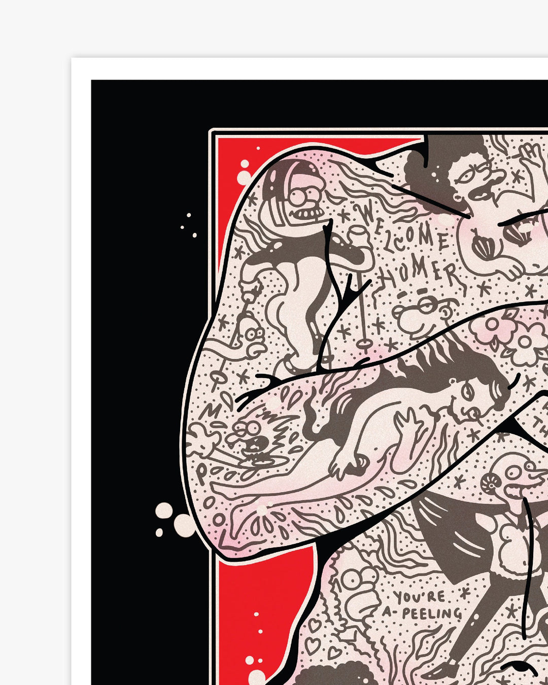 Simpsons Torso Print - Ella Mobbs