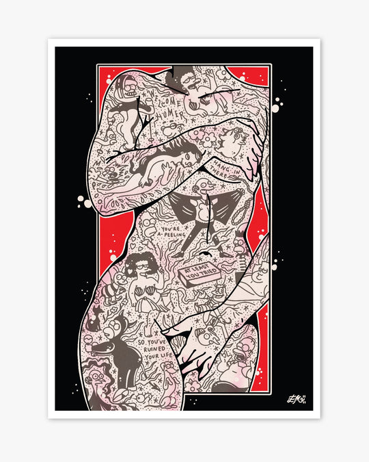 Simpsons Torso Print - Ella Mobbs