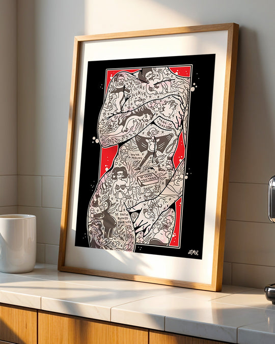 Simpsons Torso Print - Ella Mobbs