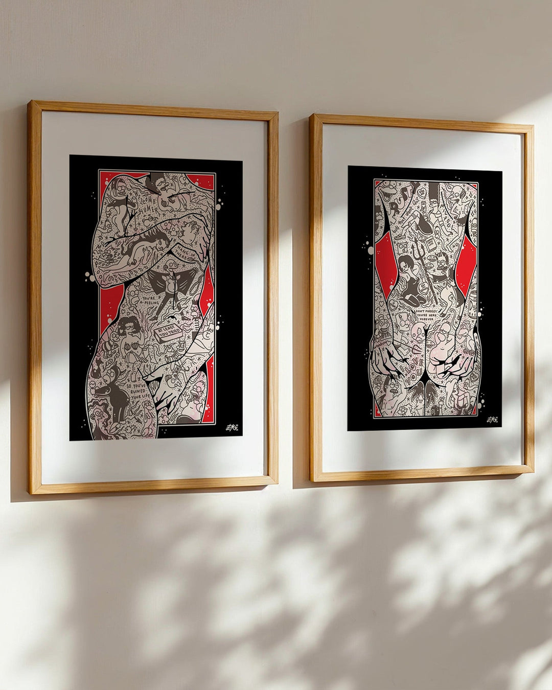 Simpsons Torso Print - Ella Mobbs