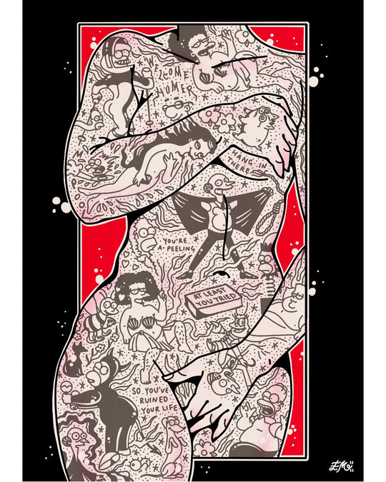 Simpsons Torso Print - EllaMobbs