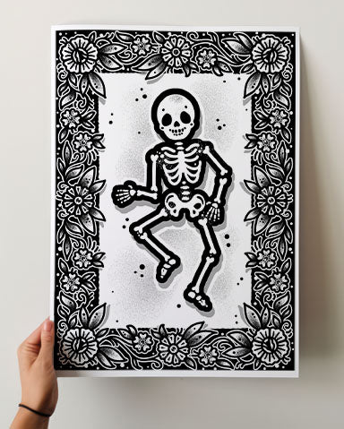 Skeleton Print