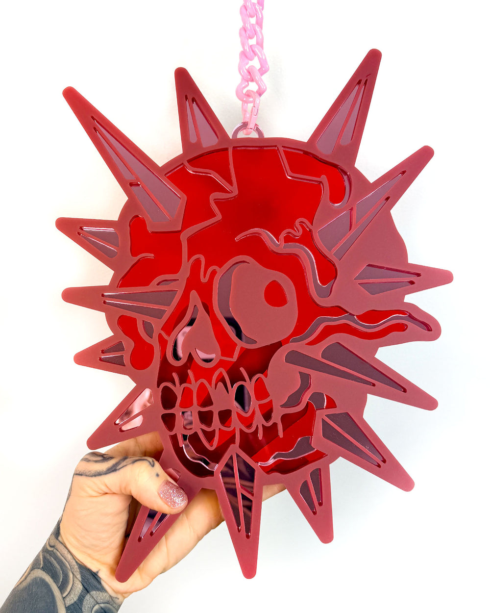 Skull Flail 73cm/28.7" (Red)