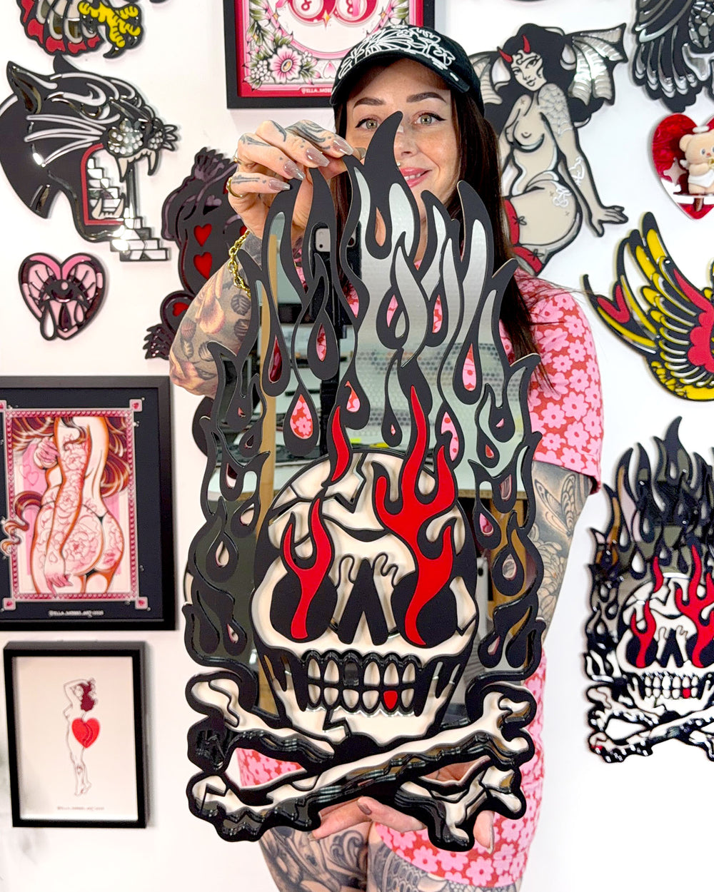 Skull Flames 60cm/23.6"