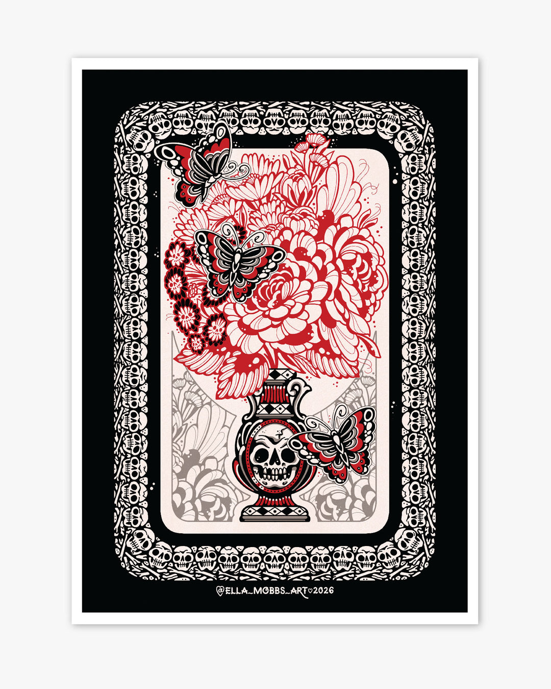 Skull Flowers IGFC Print