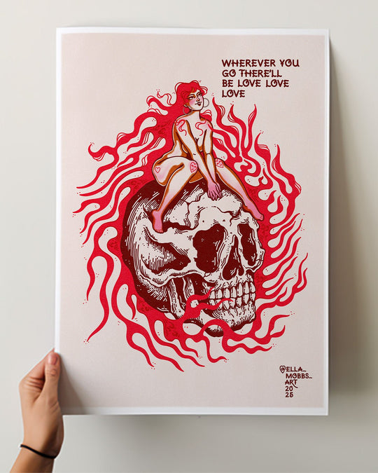 Skull Love Print - Ella Mobbs