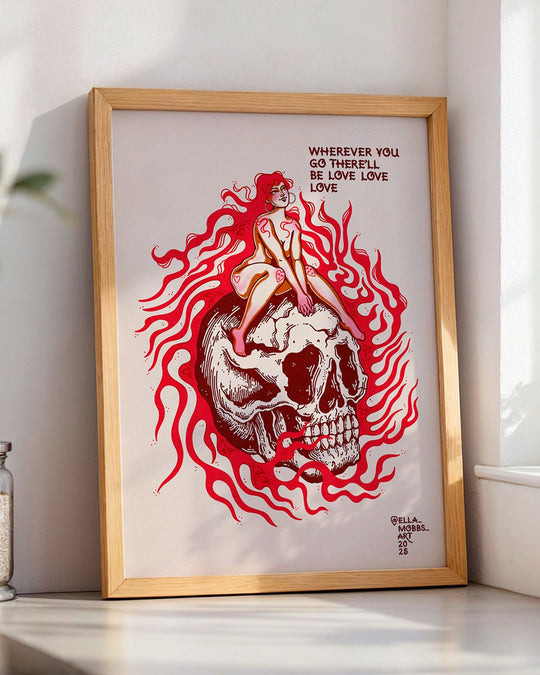 Skull Love Print - Ella Mobbs