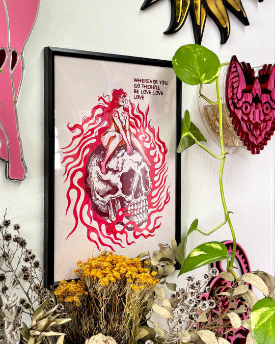 Skull Love Print - Ella Mobbs