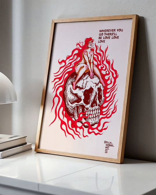 Skull Love Print - Ella Mobbs