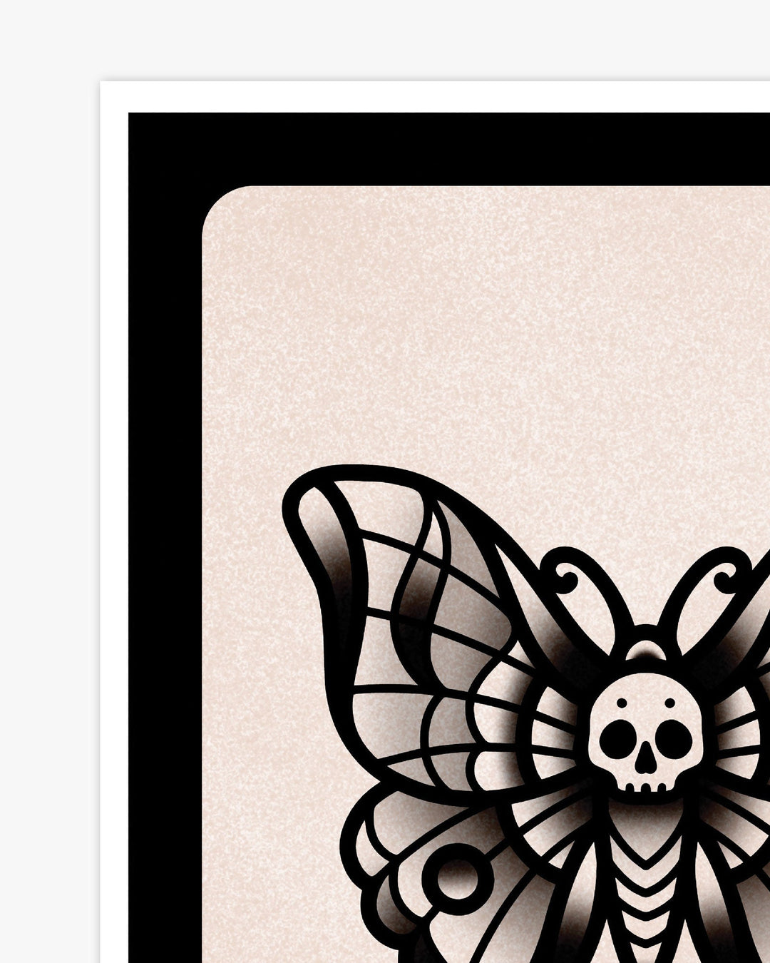 Skull Moth Print - Ella Mobbs