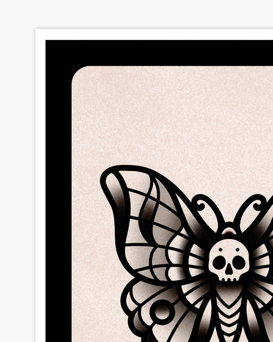 Skull Moth Print - Ella Mobbs