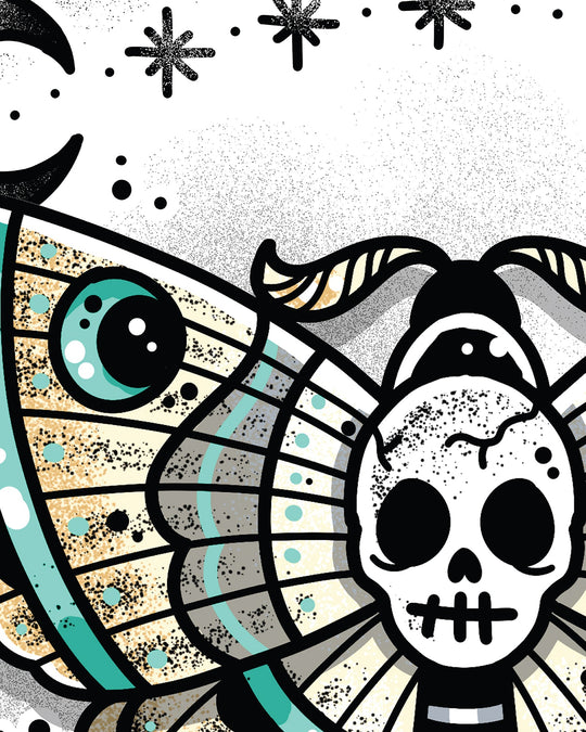 Skull Moth Print - EllaMobbs