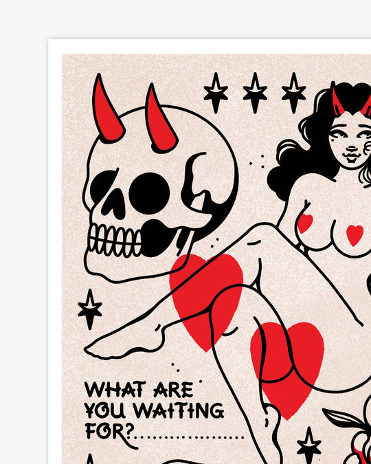 Skull Nudes Print - Ella Mobbs