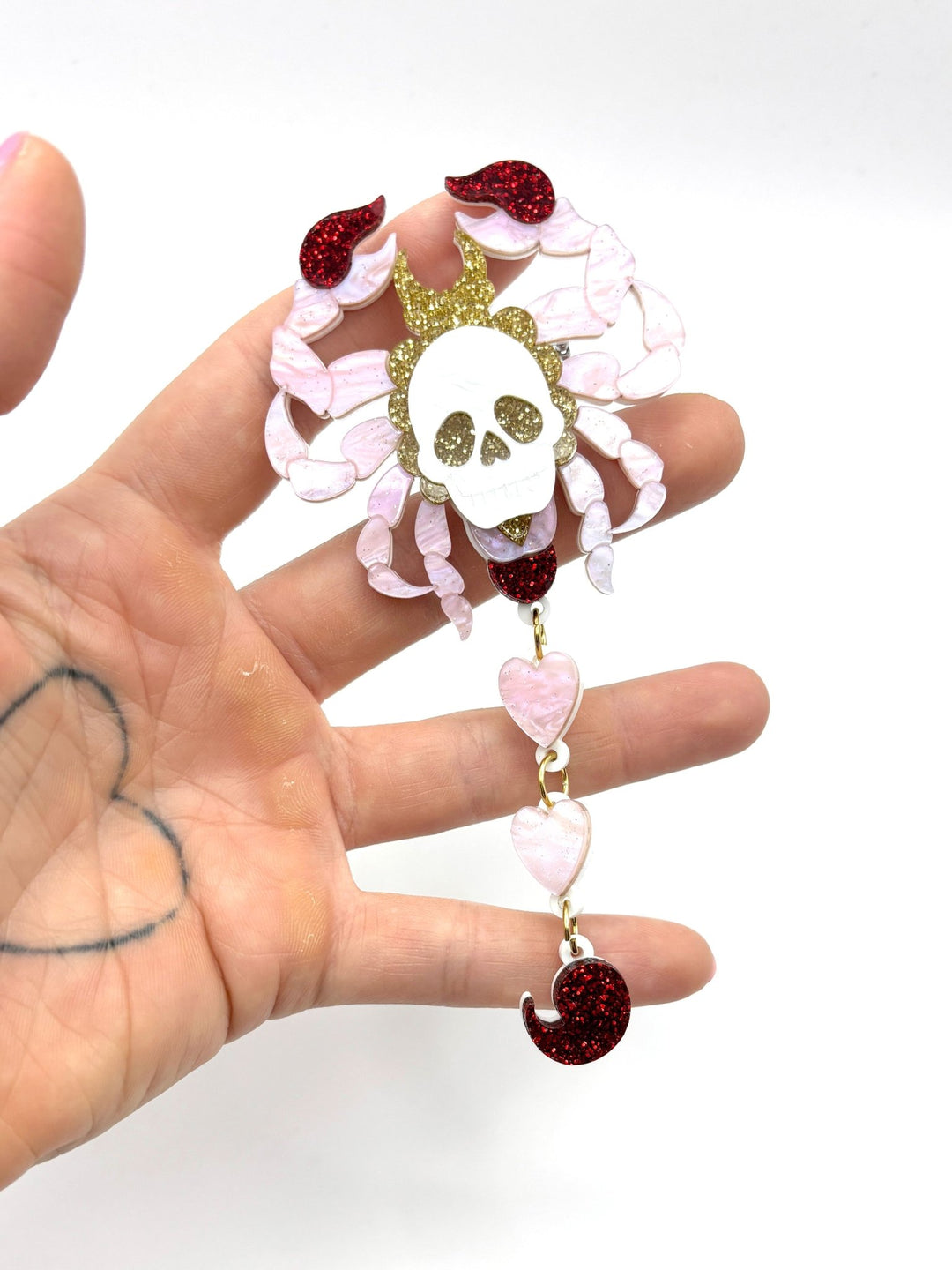 Skull Scorpion Brooch - EllaMobbs