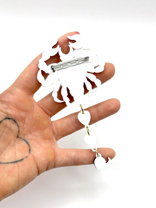 Skull Scorpion Brooch - EllaMobbs
