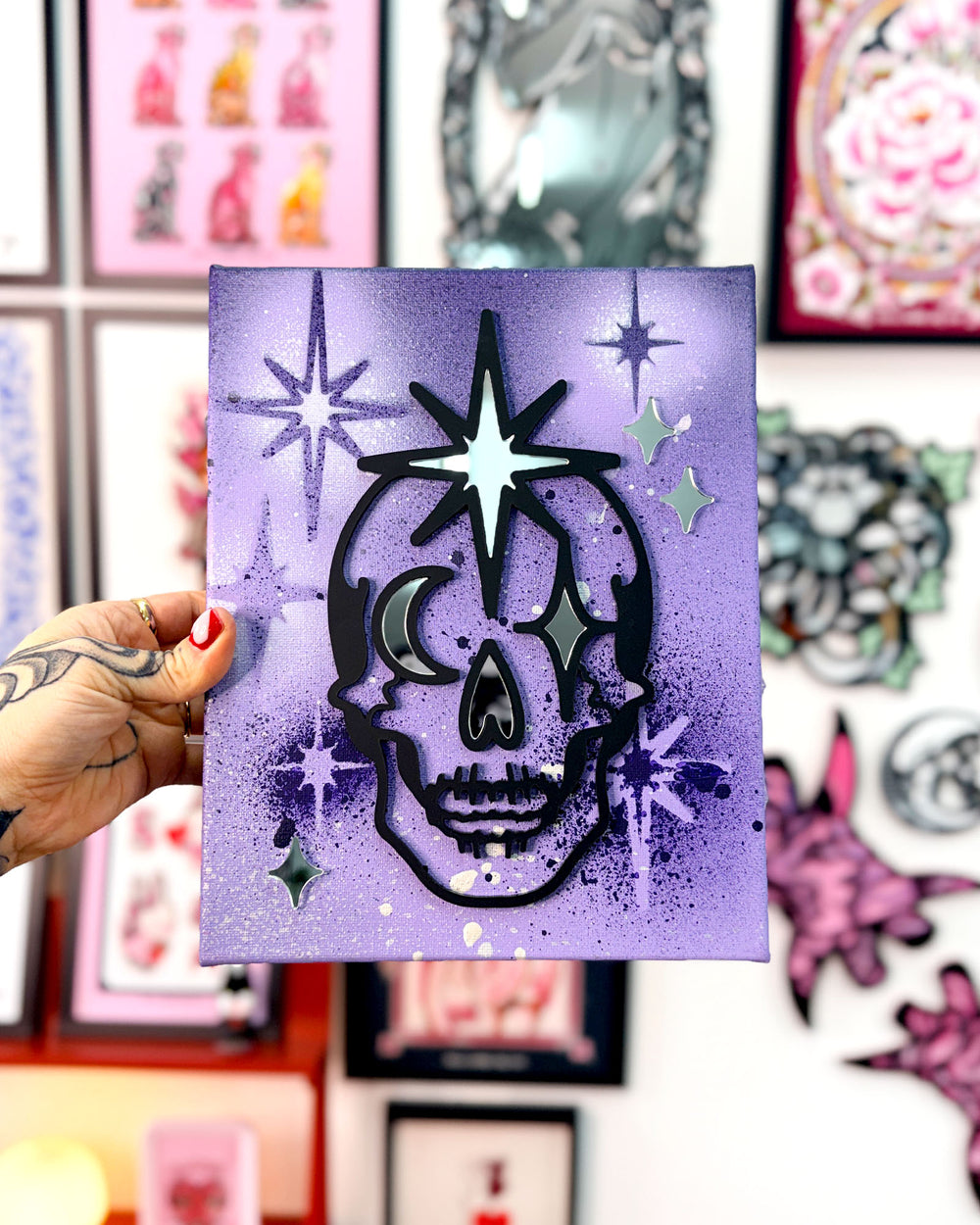 Skull Canvas 25cm/10"