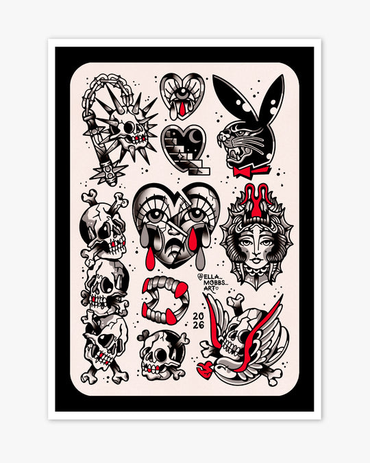 Skulls Flash Part One Print