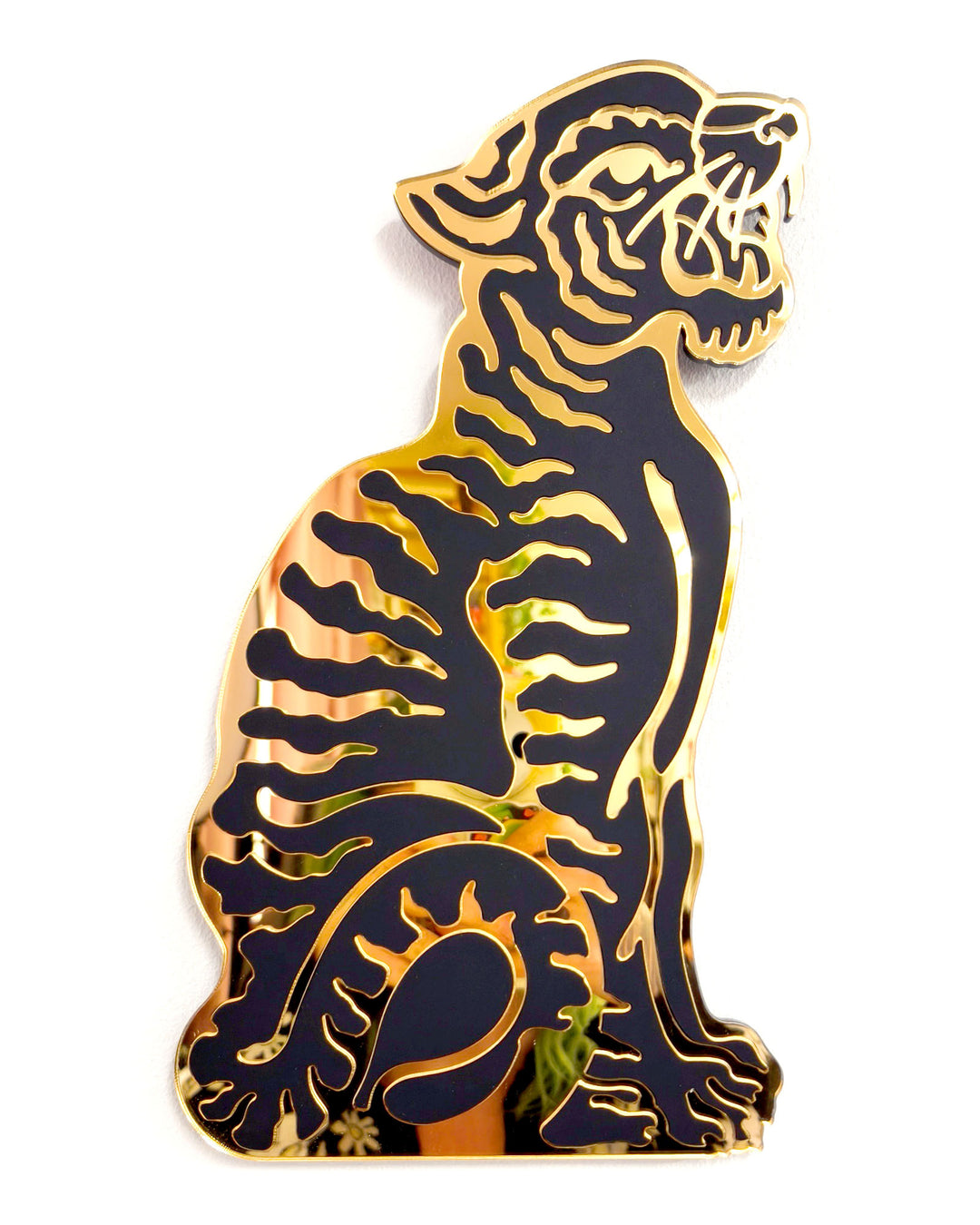 Vintage Tiger Wall Hanging (Black)