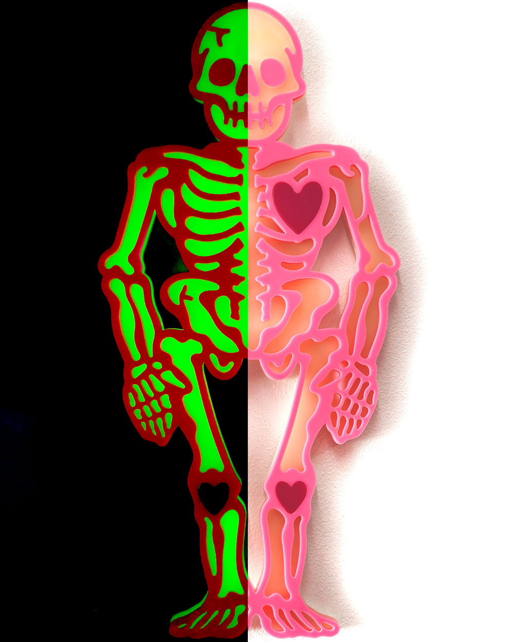 Small Skeleton Wall Hanging (Glow in Dark)