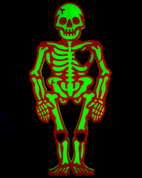 Small Skeleton Wall Hanging (Glow in Dark)