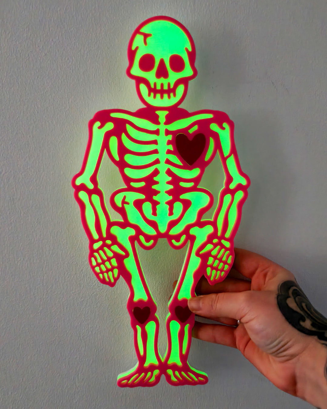 Small Skeleton Wall Hanging (Glow in Dark)