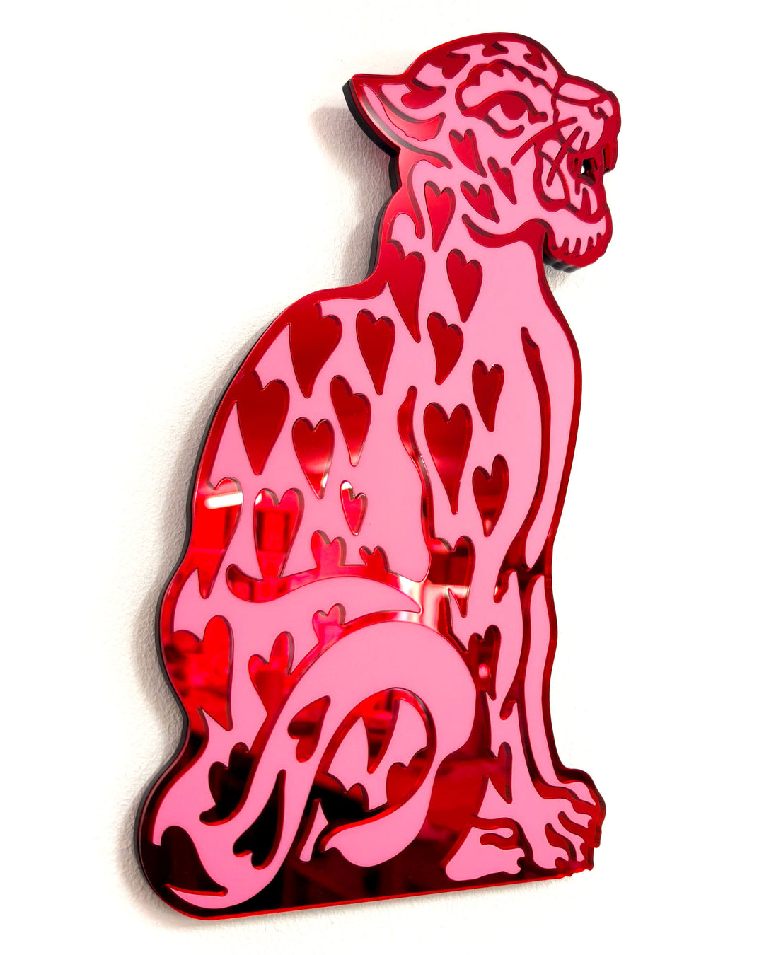 Vintage Leopard Wall Hanging (Pink)