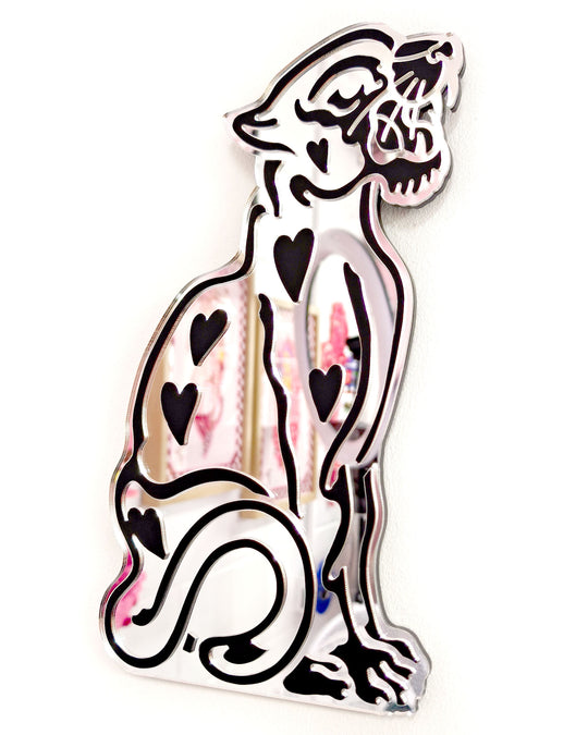 Vintage Panther Wall Hanging (Silver)