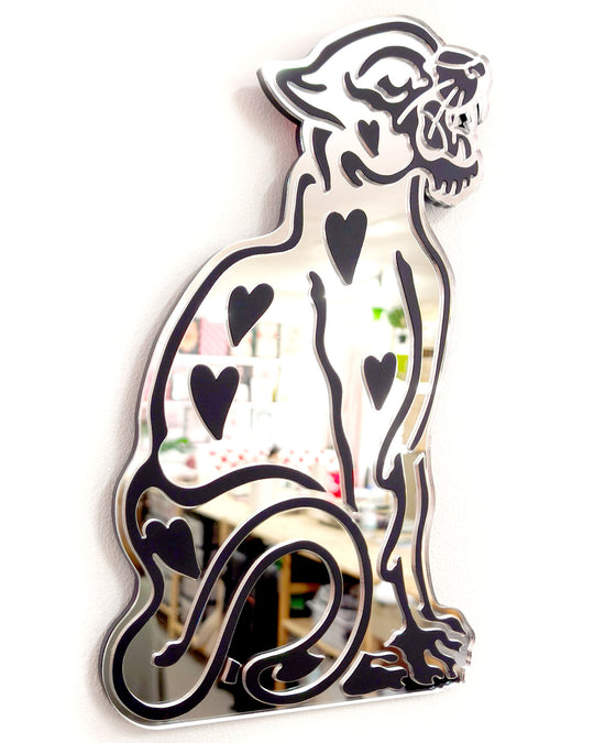 Vintage Panther Wall Hanging (Silver)