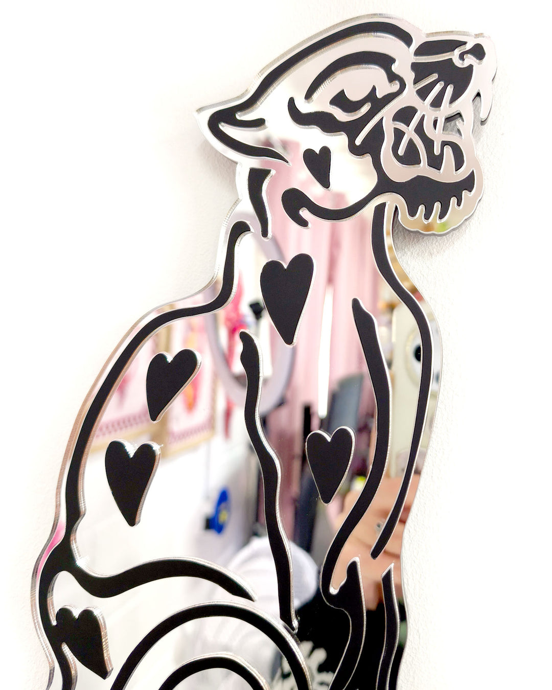 Vintage Panther Wall Hanging (Silver)