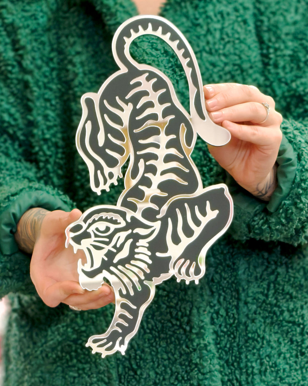 Small Tiger Wall Hanging (Black)