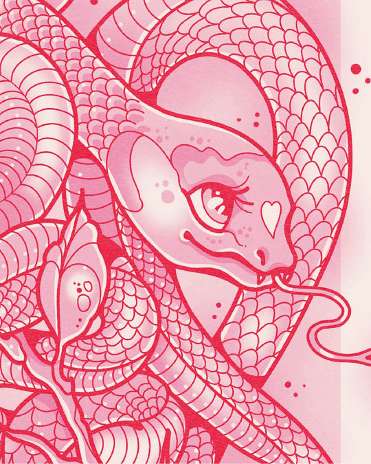 Snake Heart Print