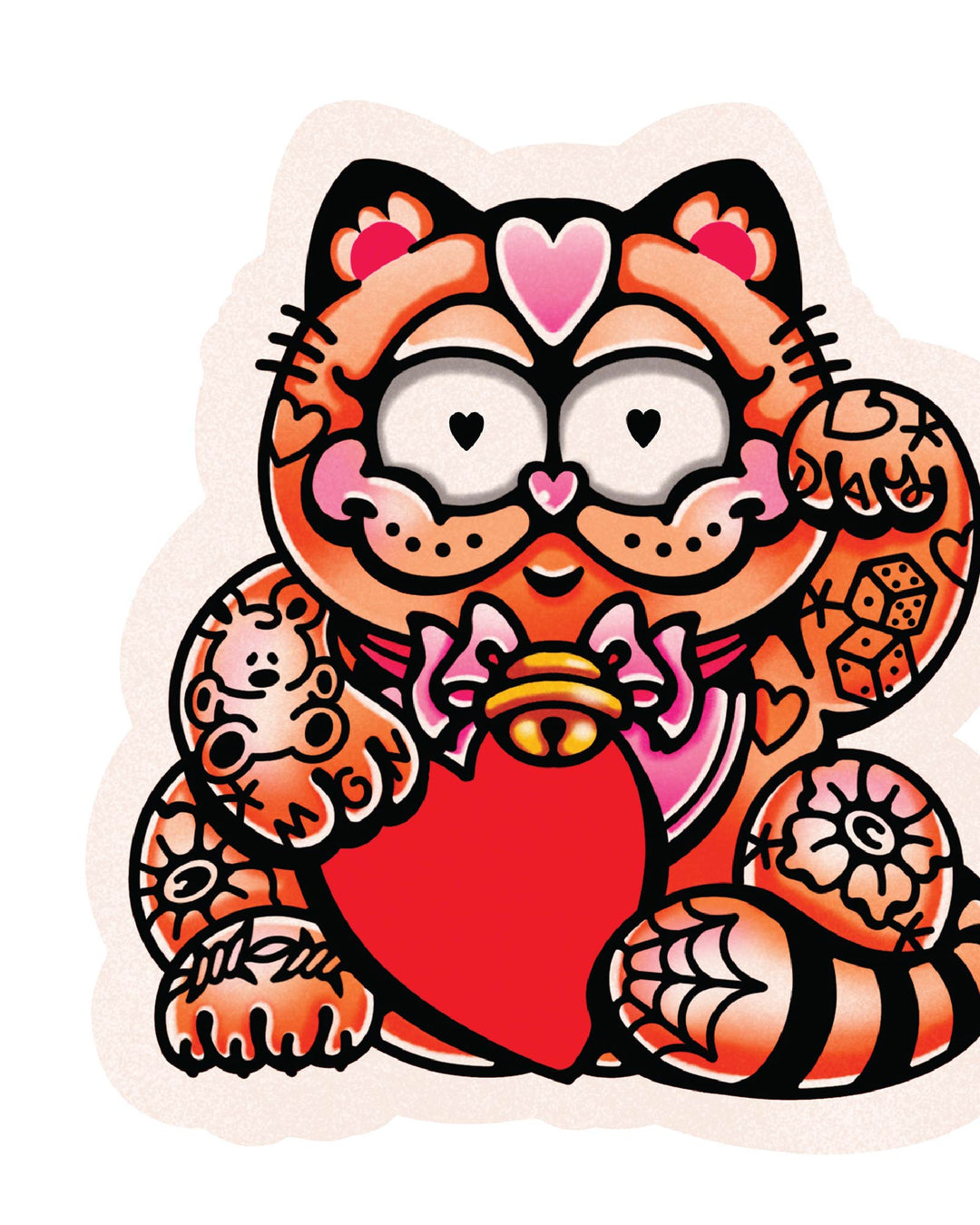 Snoopy and Garfield Print